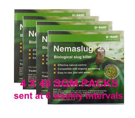 Nemaslug 4 Pack 40 sqm Planned Programme - Green Gardener