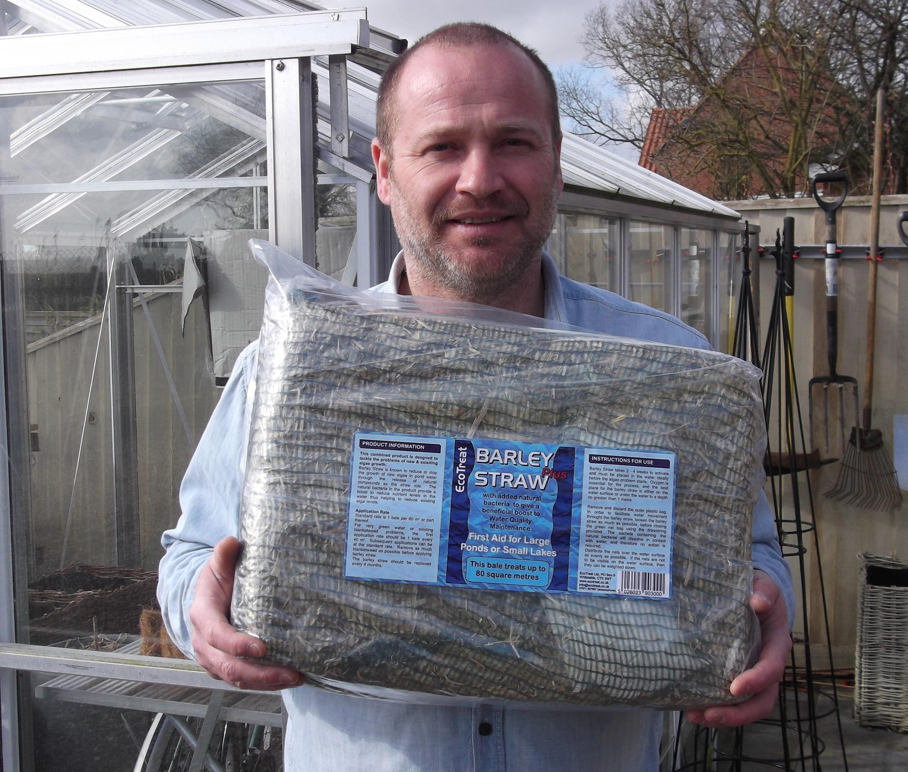 3 x nets of barley straw for natural algae treatment in ponds direct from farm 