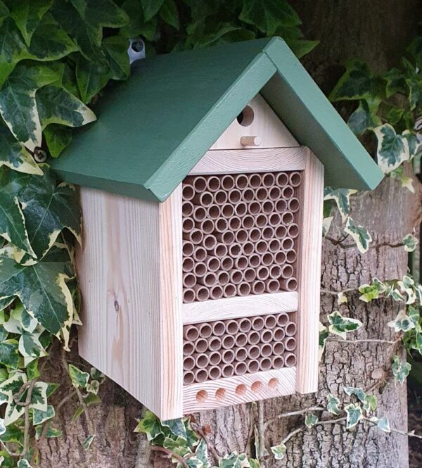 Solitary Bee Hotel with a Release Chamber